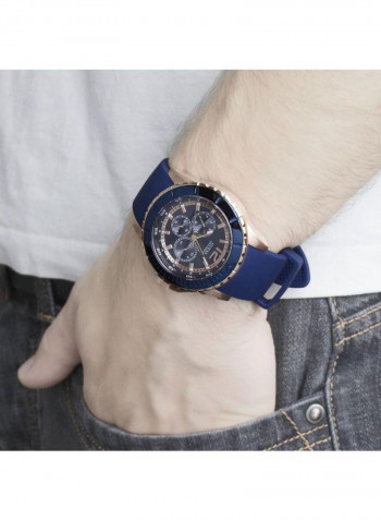 Men's Water Resistant Silicone Analog Watch W0485G1
