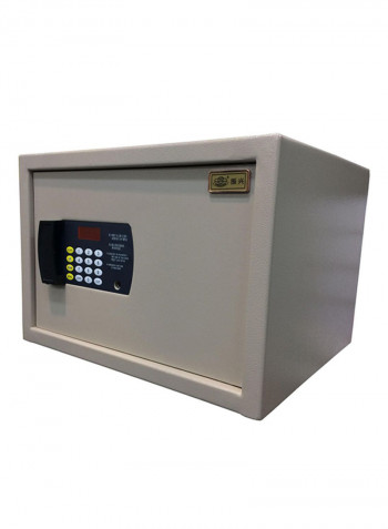 Multipurpose Safe Box Grey/Silver/Black 43x30x37centimeter