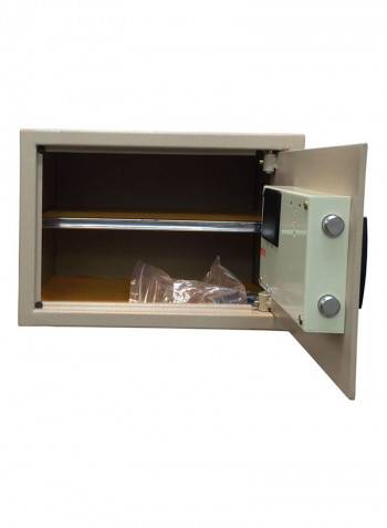 Multipurpose Safe Box Grey/Silver/Black 43x30x37centimeter