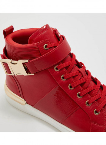 Brauer High Top Sneakers Red