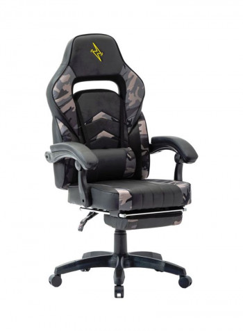Racing Style Adjustable Gaming Chair Grey/Beige/Black 81x65x34.5cm