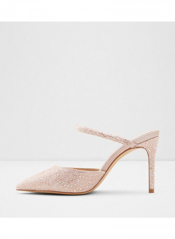 Zaonia Embellished Pumps Pink