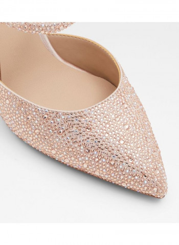 Zaonia Embellished Pumps Pink