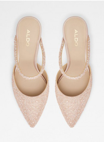 Zaonia Embellished Pumps Pink