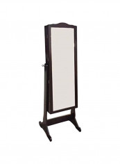 Jewellery Cabinet With Mirror Brown/Clear