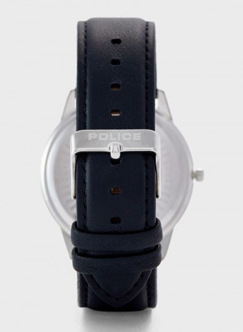 Men's Leather Analog Wrist Watch P 14139JS-02