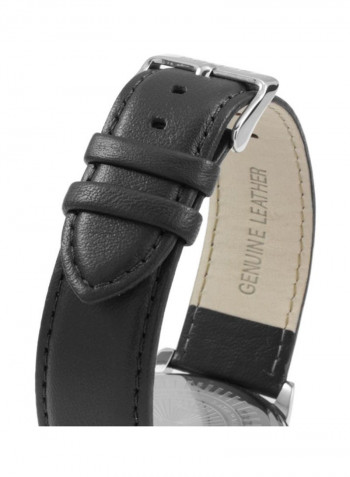 Men's Leather Analog Wrist Watch P 14139JS-02