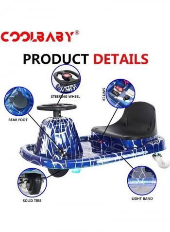 Drift Crazy Electric Scooter with Glare Light Band 79 x 51 x 27cm