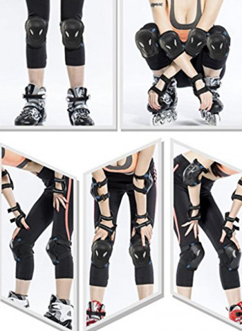 Teens Skateboarding Biking Knee Braces Support Elbow Pads