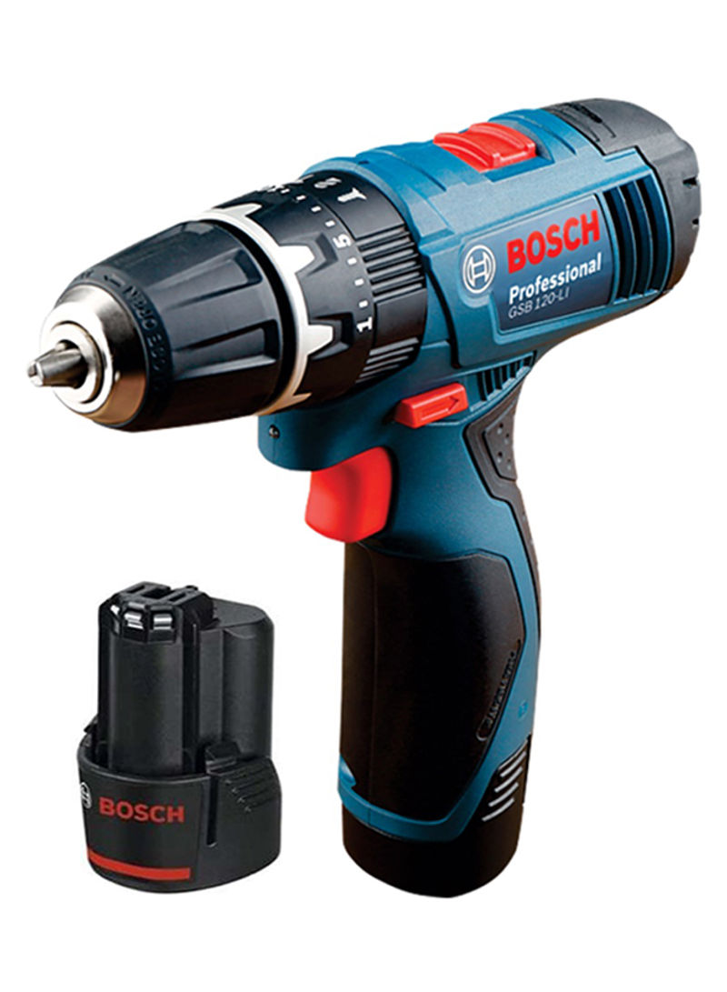 Professional Cordless Impact Drill With Battery Blue/Black/Red