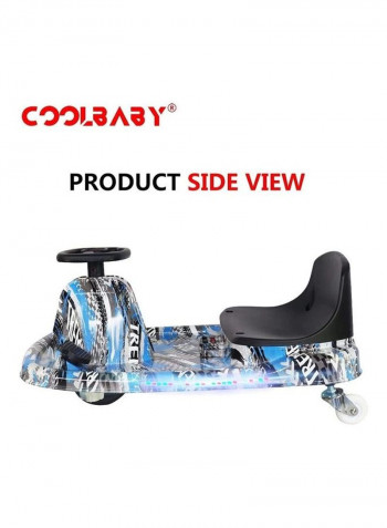 Drift Crazy Electric Scooter with Glare Light Band 79 x 51 x 27cm
