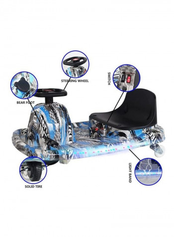 8-Piece Go Kart Electric Scooter With Protective Gears