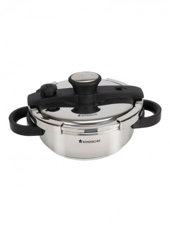 Stainless Steel Pressure Cooker Silver 27cm