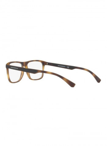 Men's Rectangular Eyeglasses Frame - Lens Size: 53 mm