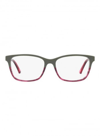 Square Eyeglasses Frame - Lens Size: 52 mm للنساء