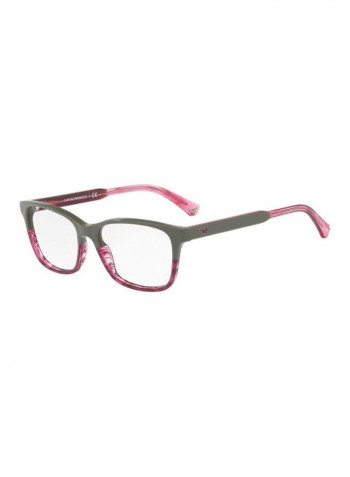 Square Eyeglasses Frame - Lens Size: 52 mm للنساء