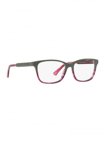 Square Eyeglasses Frame - Lens Size: 52 mm للنساء