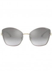 Women's Square Pale Gold Sunglasses With Grey Mirror Gradient Silver Lenses - Lens Size: 58 mm reviews Women's Square Pale Gold Sunglasses With Grey Mirror Gradient Silver Lenses - Lens Size: 58 mm