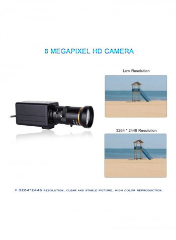 4K Webcam With Microphone Black
