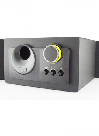 Grub 2.1 Surround Sound Speakers (240 Peak Watts) 80.2 x 34.7 x 24.1cm Black