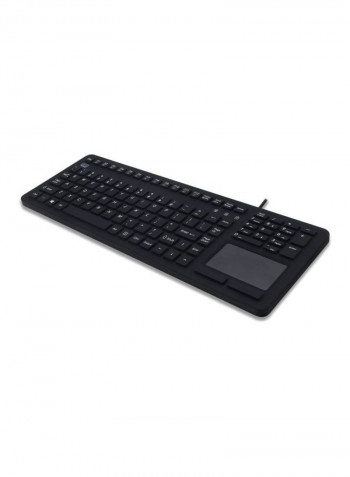 Slim Touch 270 Antimicrobial Waterproof Touchpad Keyboard Black/White