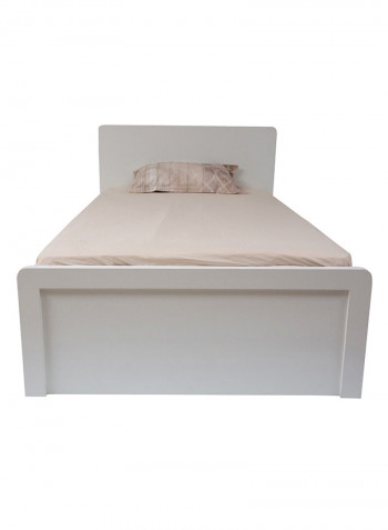 Boston Twin Bed White 209x102x131cm