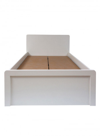Boston Twin Bed White 209x102x131cm