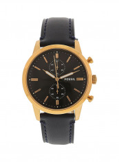 Men's Water Resistant Leather Chronograph Watch FS5436