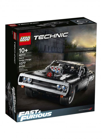 1077-Piece Technic Dom's Dodge Charger Building Set 42111 35x37.4x11.5centimeter 35x37.4x11.5centimeter