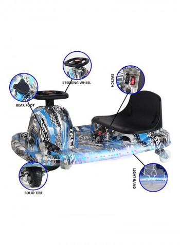 36V Electric Kids Car with Helmet 79 x 51 x 27cm