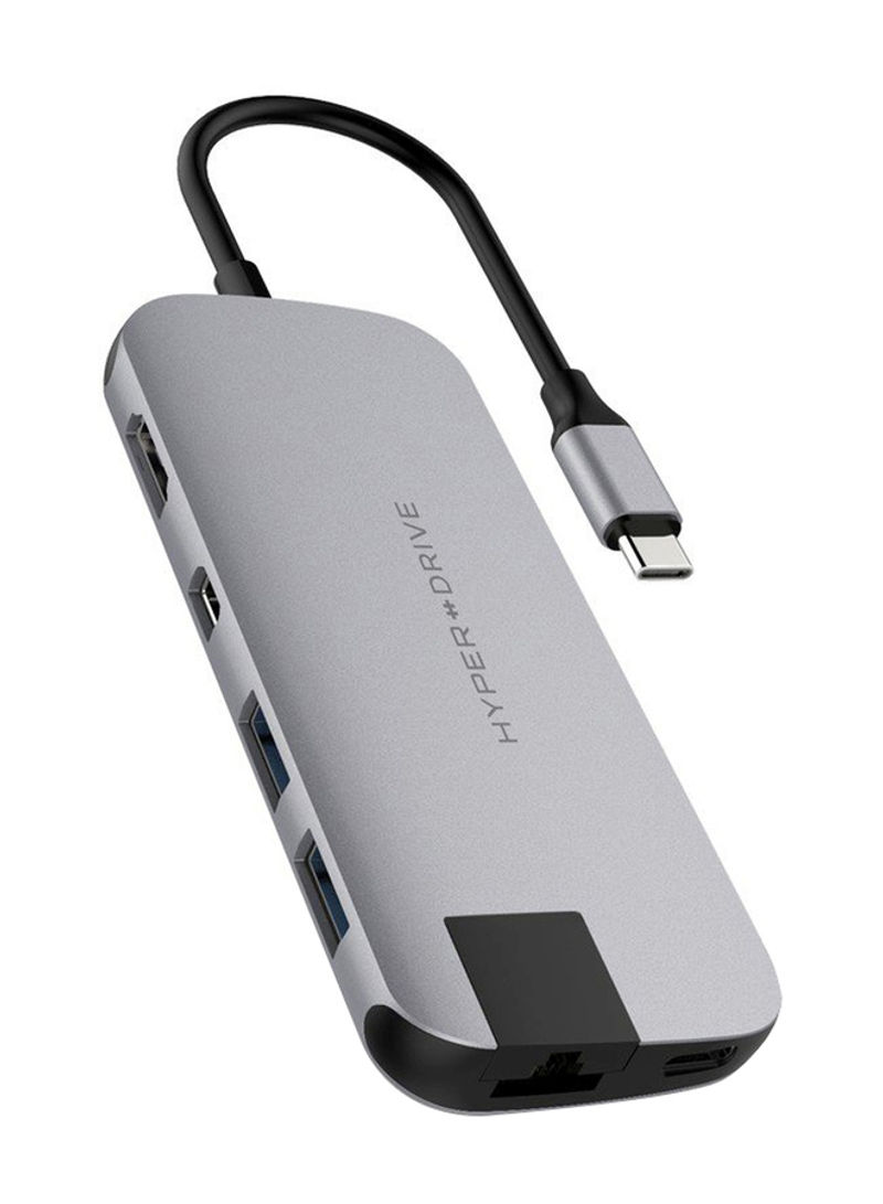 Drive 8-In-1 USB-C Hub Grey