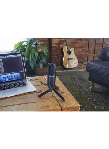 Cardioid Condenser USB Microphone 173195 Silver