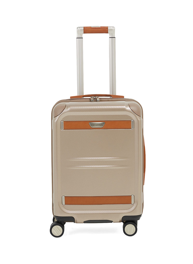 Ocean Drive Spinner Luggage Trolley 20-Inch Sandstone