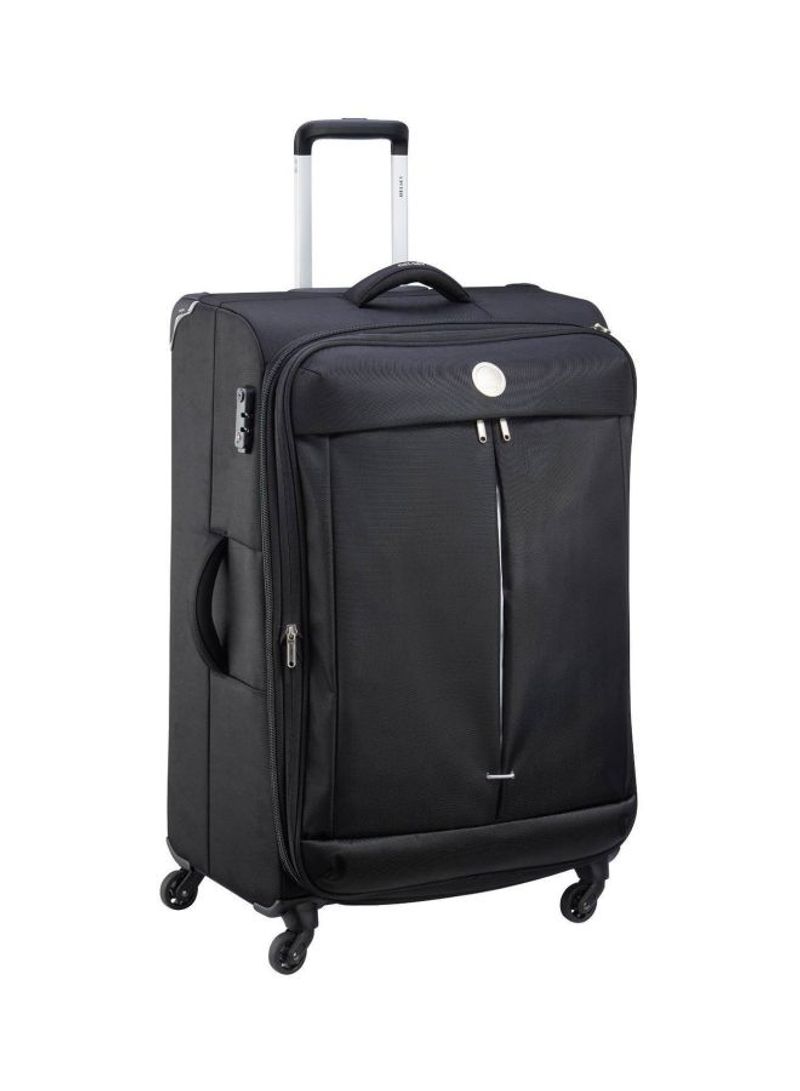 Flight Lite 4 Wheels Soft Casing Luggage Trolley Black