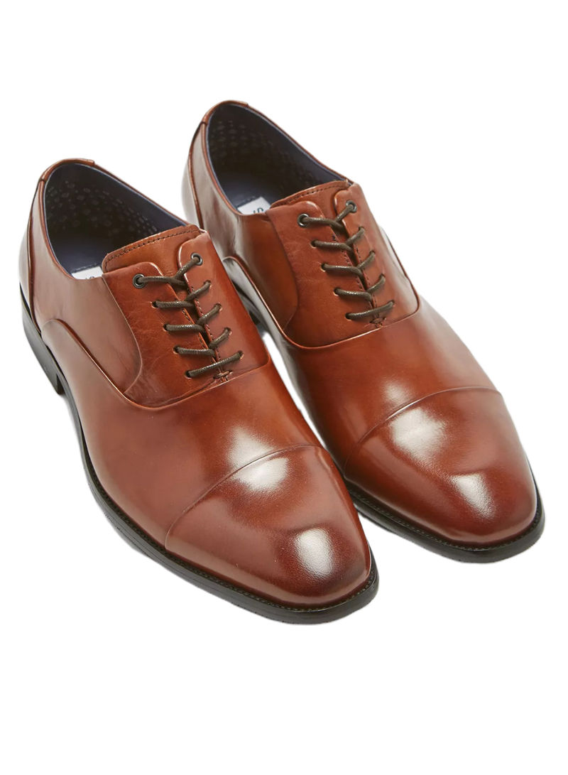 Joaquin Lace-Up Formal Shoes Tan Brown/Black