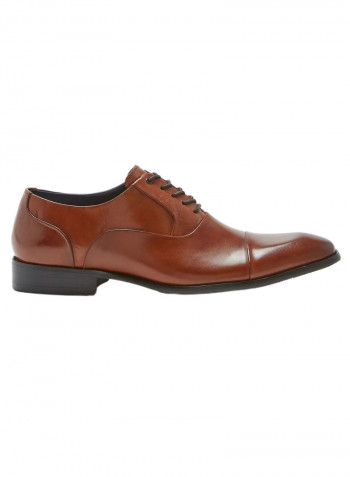 Joaquin Lace-Up Formal Shoes Tan Brown/Black