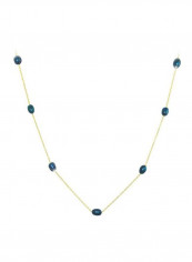 18K Gold Black Pearls Opera Necklace