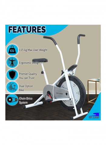 Air Exercise Bike With Handlebars