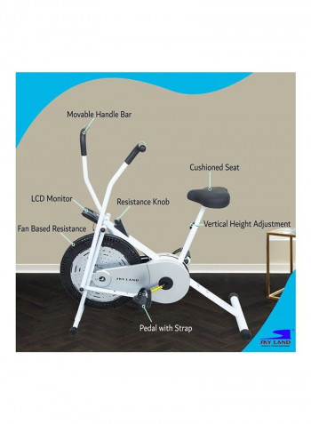 Air Exercise Bike With Handlebars