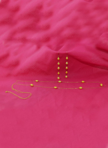 10 Karat Gold Pearls 2 Piece Jewellery Set