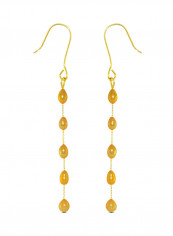 18 Karat Gold Pearls Opera Drop Earrings