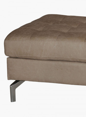 Torino Tufted Ottoman Brown