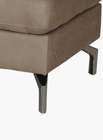 Torino Tufted Ottoman Brown