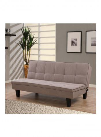 Sherry 3-Seater Tufted Sofa Bed Brown