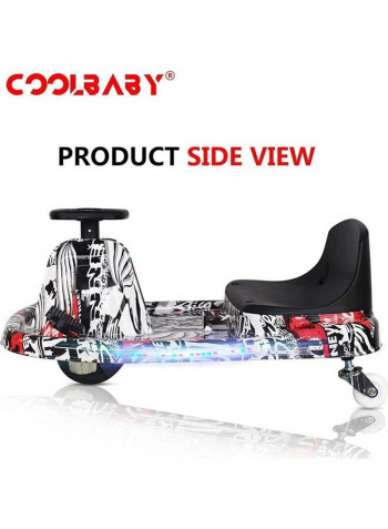 Drift Crazy Electric Scooter with Glare Light Band 79 x 51 x 27cm