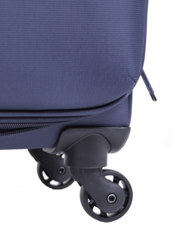 Diamond Softside 3 Piece Luggage Trolley Set Navy