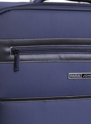 Diamond Softside 3 Piece Luggage Trolley Set Navy