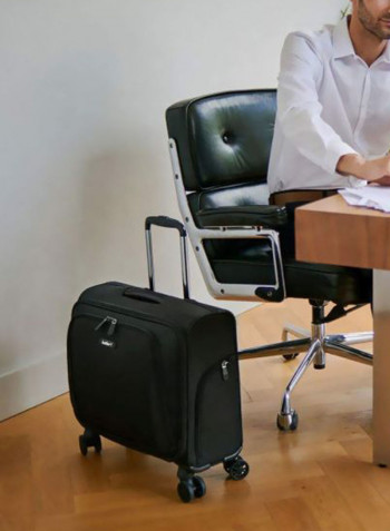 Business 300 4-Wheel Luggage Trolley Black