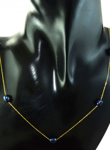 18 Karat Gold Pearls Opera Necklace