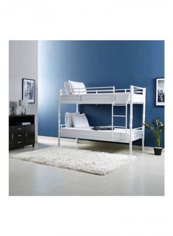 Cody Convertible Twin Bunk Bed White 160.5 x 97.7 x 208.7cm